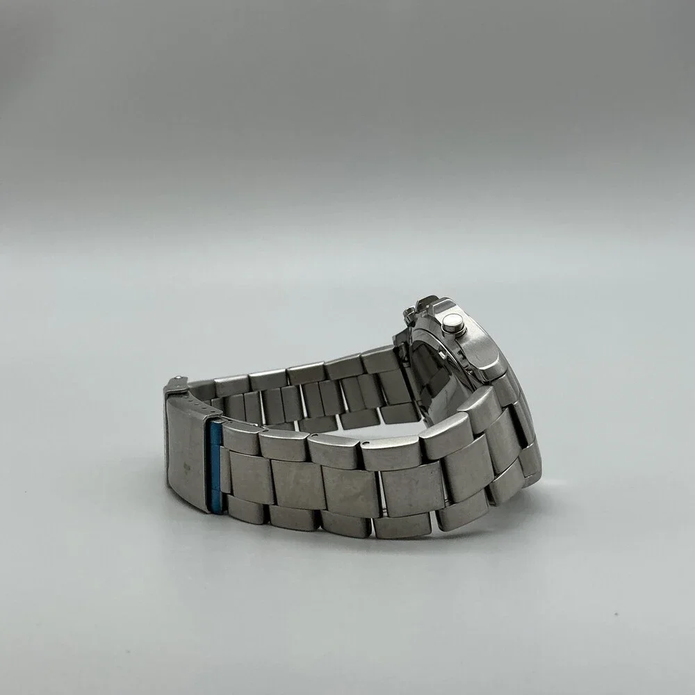 Citizen Chronograph WR100 Mens Watch 40mm Stainless For Parts Not Running